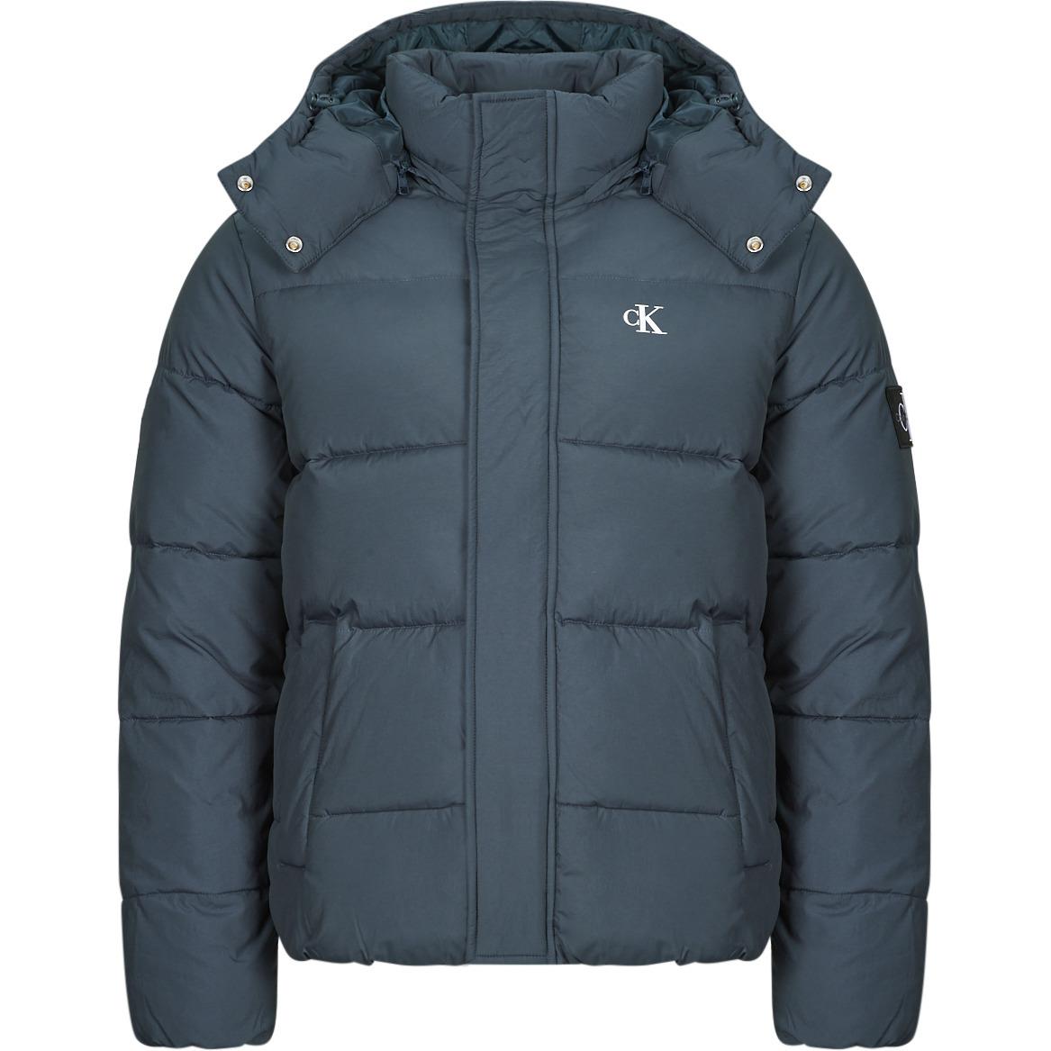 

Calvin Klein Logo Print Hooded Zip-Up Long Sleeve Jacket Men jackets Blue J30J326104-PPK