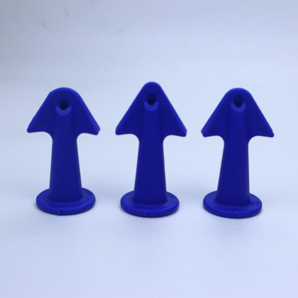 Glue Nozzle, Glass Glue, Plastic Nozzle Set, Glue Tip Nozzle, Door and Window Caulking, Beautiful Seam, Glue Tool Dark blue triangular silicone mouth