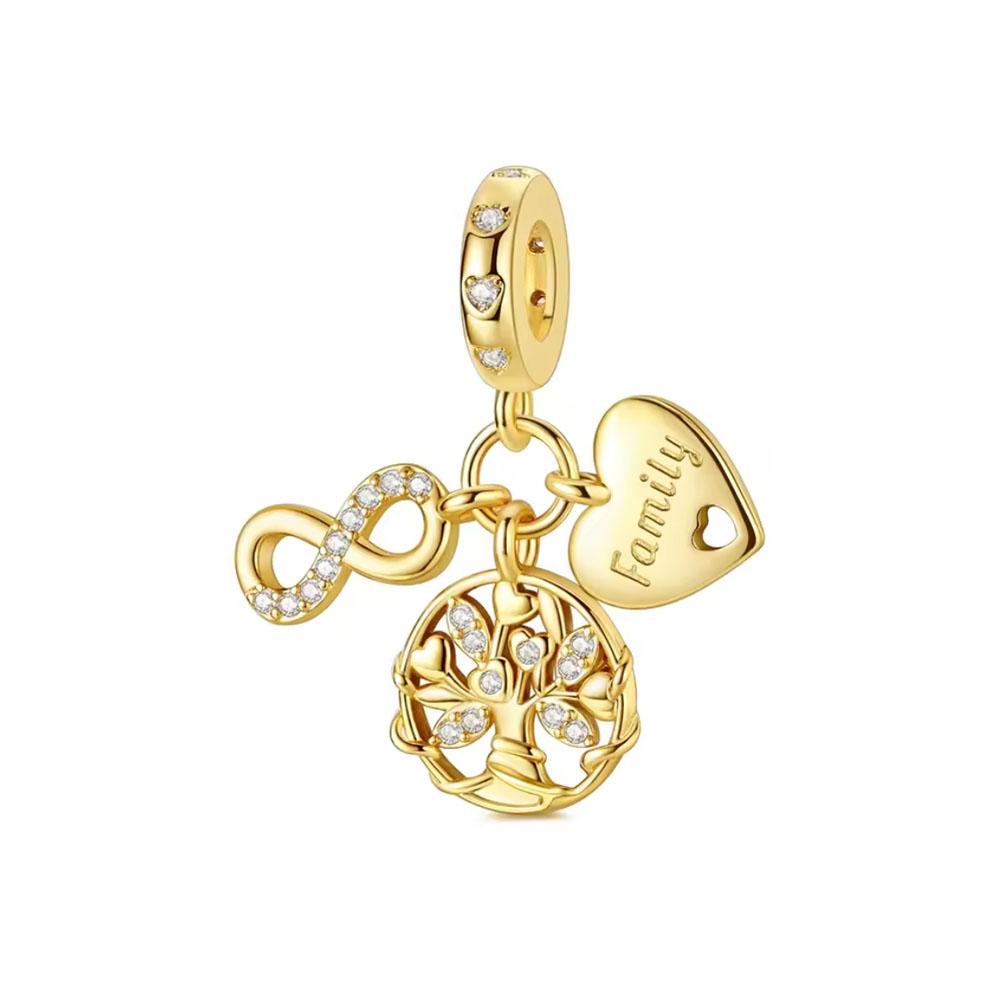 New 925 Silver, Red Strawberry, Mushroom, Car Bead Cross, Dog Pendant Original Bracelet DIY Accessories Exquisite Jewelry