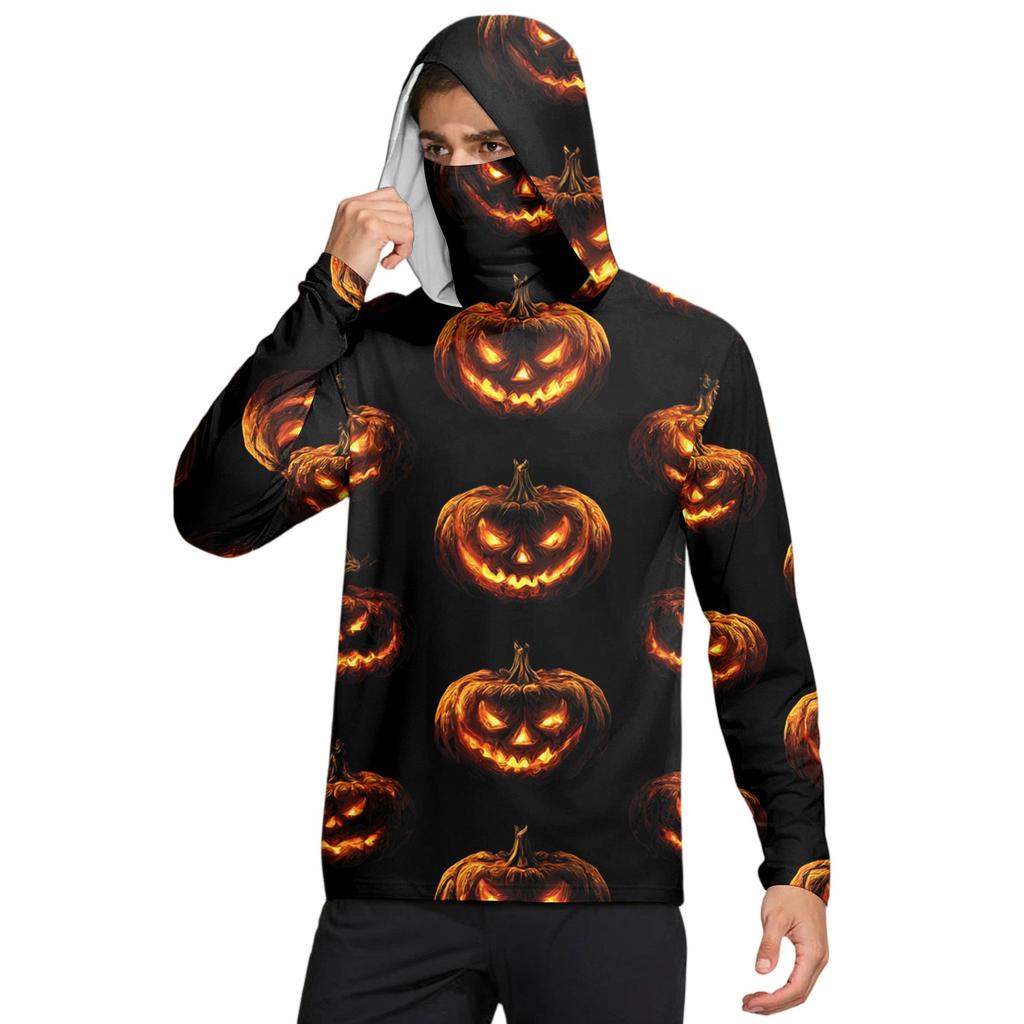 Men's UPF50+ Sun-protective Shirt, Quick-drying Long-sleeved Shirt, Running Exercise Fishing Shirt