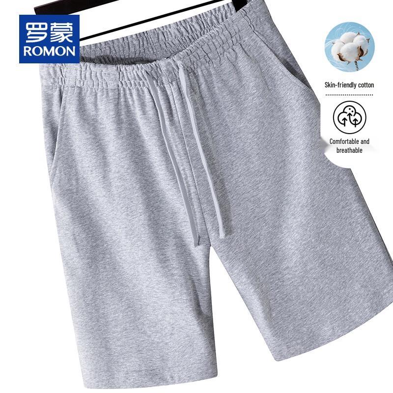 ROMON Men s Summer Knit Casual Shorts L