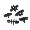 Black 5PCS PE Pipe Connector 1/2 Inch 3 4 6 Way Fittings Leakproof Durable for Drip Irrigation Garden Watering System