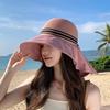 Summer Fashion Versatile Breathable Bucket Hat Large Brim Sun Hat Children Outdoor Cycling Shawl Neck Protection Sun Protection Cap