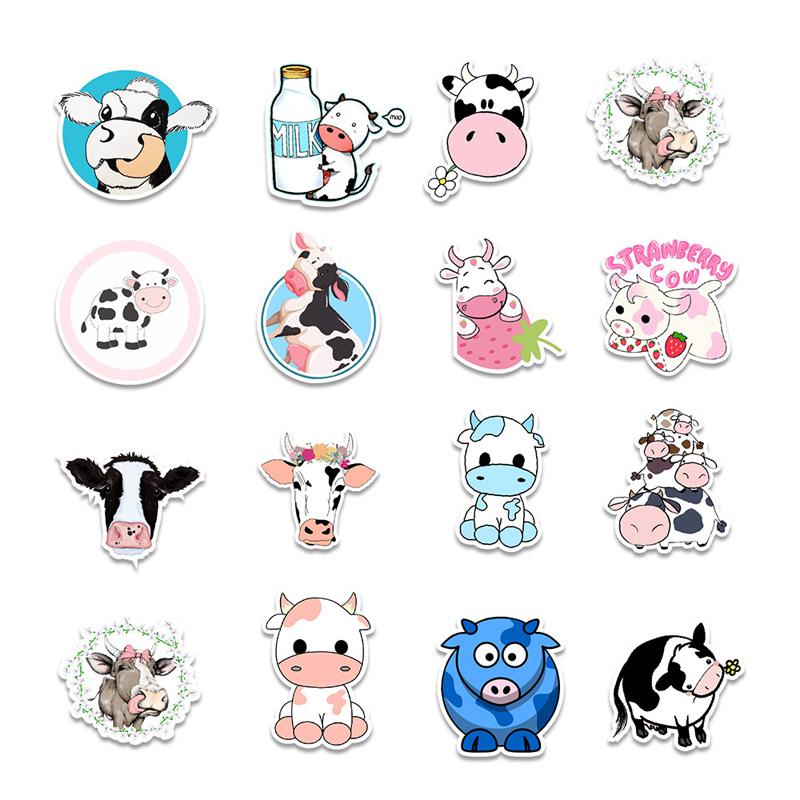 50Pc Cute Dudu Cow Stickers Skateboard Stickers Extreme Sports Stickers Trolley Case Guitar Mug Notebook Trend Stickers