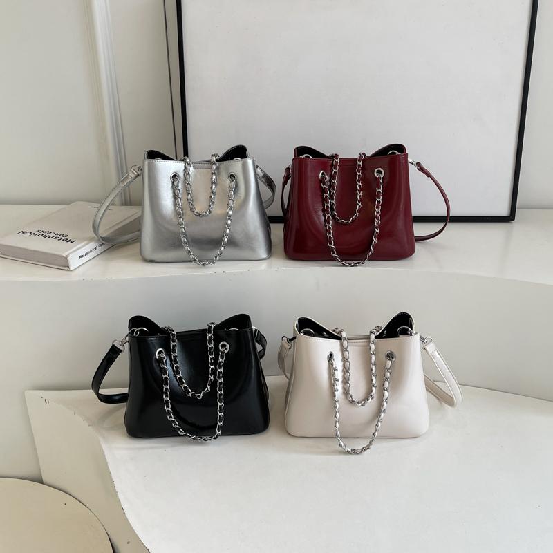 Small PU Leather Crossbody Bags for Women 2024 Y2k Korean Fashion Bucket Bag Lady Shoulder Bag Handbags and Purses