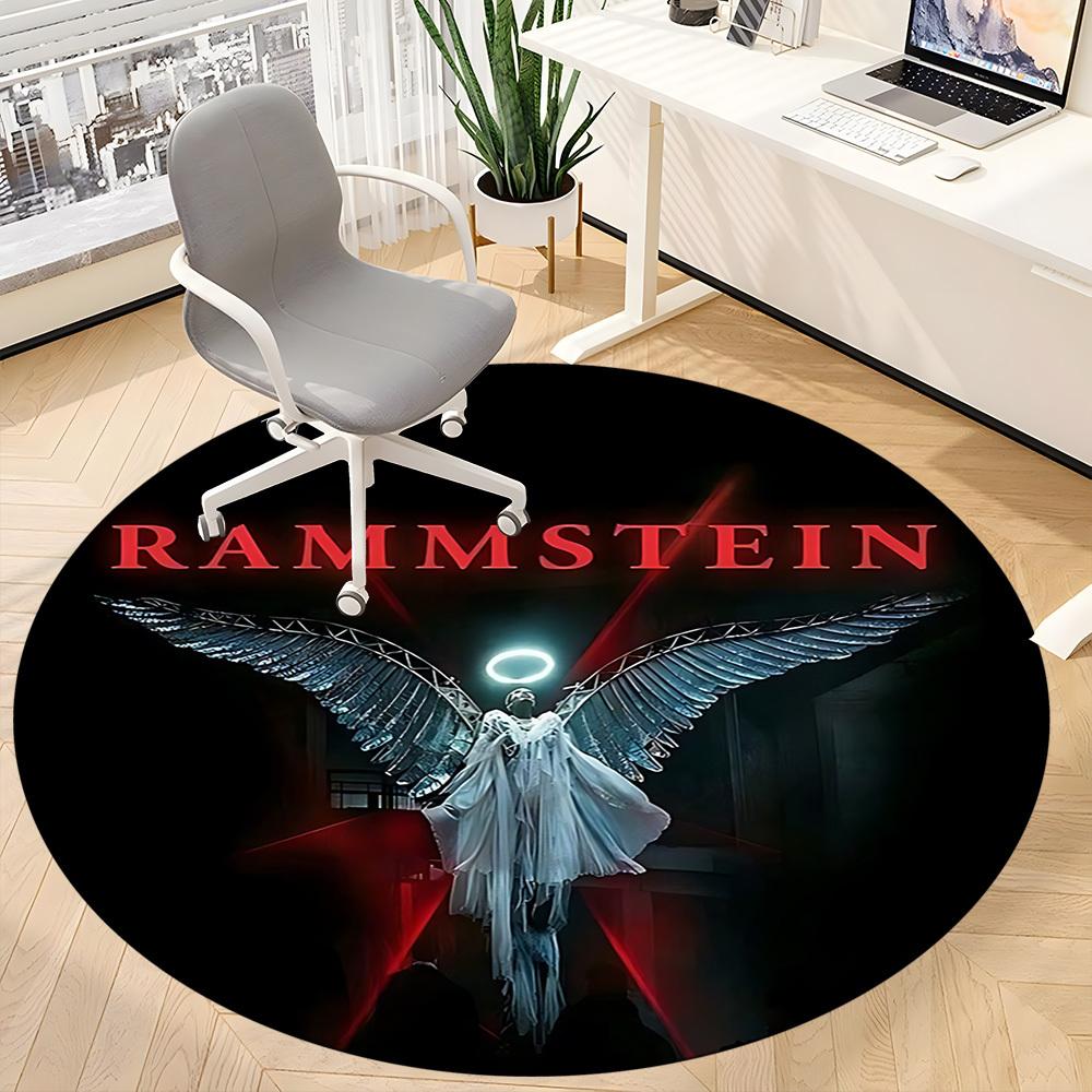 1pc Rammstein Carpet, Round Non-Slip Durable Large Size Office Carpet, Suitable for Office yy250908058