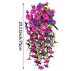 Artificial Morning Glory Flower UV Resistant Hanging Flowers Silk Morning Glory Garden Wedding Decoration Outdoor Hanging Plants