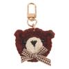 Cute Bear Keychain Handmade Knitted Animal Keyrings Wool Woven Bowtie Bear Keychains Party Favors for Handbag Purses Bag
