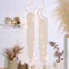 Hot Selling Cotton Thread Woven Pendant Star Moon Dream Catcher Pendant Creative Home Wall Decoration Gift