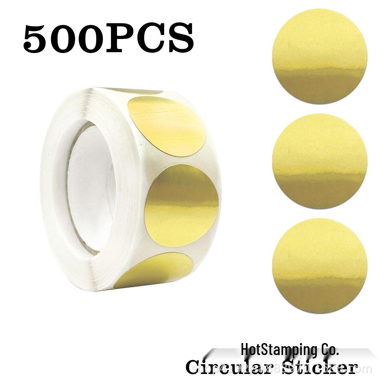 Matte Gold  Silver Heart Stickers for Envelopes and Baking Packaging