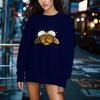 The New Autumn Ladies Beer Pattern Sweatshirt Casual Sportswear Fashionable and Comfortable Outdoor Personality Round Neck Sweatshirt