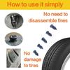 Pro Universal Motorcycle Car Tire Repair Kit Tubeless Tyre Puncture Plug Strips Stirring Tool Auto Accessories