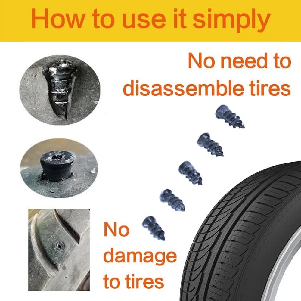 Pro Universal Motorcycle Car Tire Repair Kit Tubeless Tyre Puncture Plug Strips Stirring Tool Auto Accessories