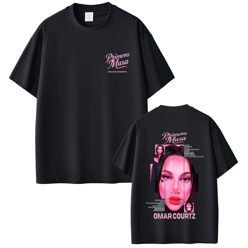 Omar Courtz Primera Musa Album Graphic Tshirt Men Women Hip Hop Fashion Pop Music T Shirts Casual Cotton Short Sleeve Tshirts