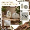 Schattig Uil Hars Ornament Voor Huisdecoratie
