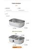 Microwaveable Stainless Steel Insulated Lunch Box with Compartments for Students and Office Workers