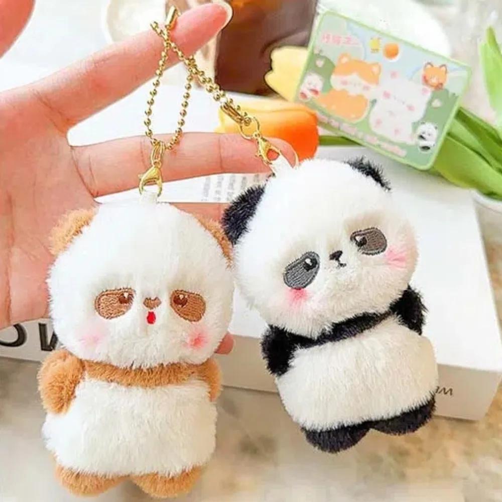 Rabbit Magnetic Otter Keychain Panda Korean Style Cartoon Couple Pendants Turtle Mental Plush Animal Key Buckle Party