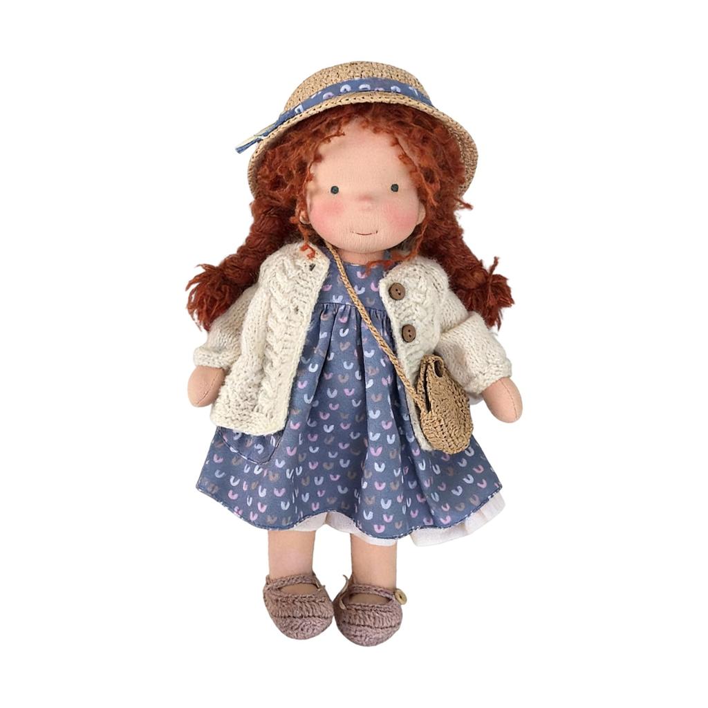 - Doll - Handmade Artist Crafted Doll With Interchangeable Outfits, DIY Dress-Up Doll For Creative Play