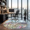 Clash Royale Printed Round Rug Carpet Chair Rug Area Rug Entryway Doormats,for Office Chair Living Room Bedroom Kitchen Room.
