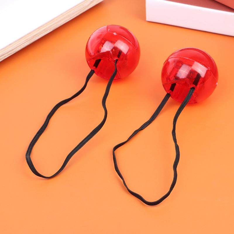 Rote Leuchtende Clownsnasen Cosplay-Nasen Zirkusnasen für Halloween Weihnachten Karneval Kostümparty Erwachsene Verkleidung