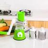 Vegetable Slicer Manual Kitchen Accessories Vegetable Chopper 3 In 1 Round Grater Cutter Potato Spiralizer Home Kitchen Gadgets