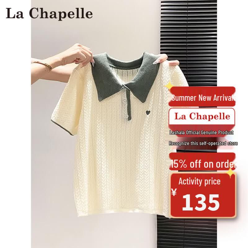 La Chapelle Women s Color Block Short Sleeve T-Shirt S