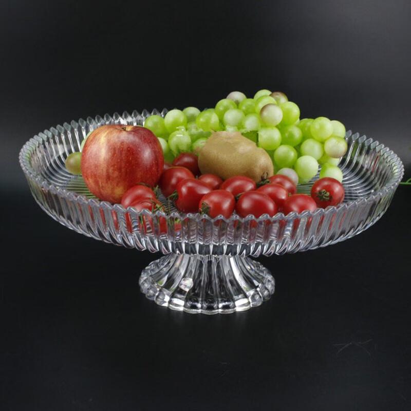 

European Style Transparent High-Foot Cake & Fruit Serving Platter with Optional Lid