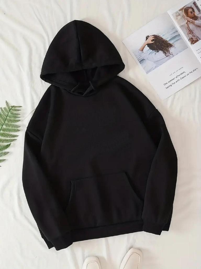 TEMU Damen Sweatshirt in Unifarben, erhältlich in europäischen und amerikanischen Größen mit Bügel-Wärmetransfer-Design