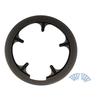 X AUTOHAUX Motorcycle Crankset Chainwheel Protector Chainwheel Protection 56 Clear Cover, Cover, 52, 53, Teeth, Black,