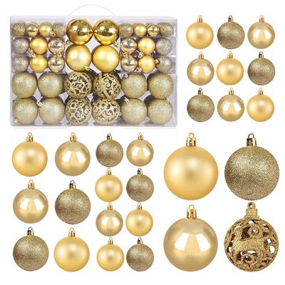 100 stuks Kerst Decoratie Kerstballen Kerstboom Kerstballen Feest Bruiloft Ornament Feestartikelen Kerst Ornament Bal Kerstballen