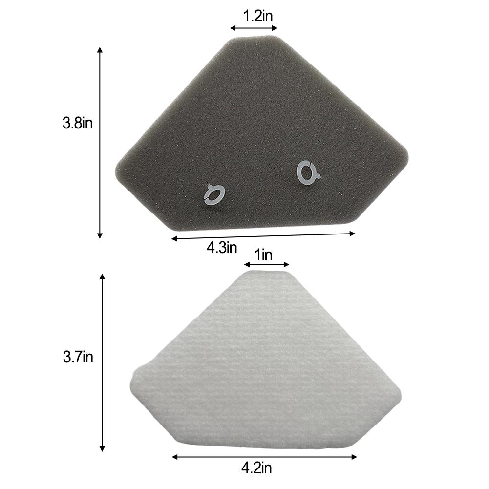 Effective Filtration Solution 4 Pack of Washable Foam and Felt Filters for Shark BU3120 and BU3523 Vacuum Cleaners