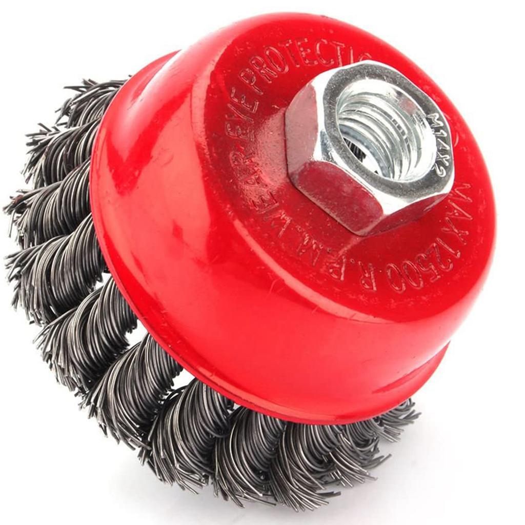 Steel   Brush Wire Brush For Cleaning and Sanding Working with Premium Steel Wire For Rust Removal, De-painting and Descaling