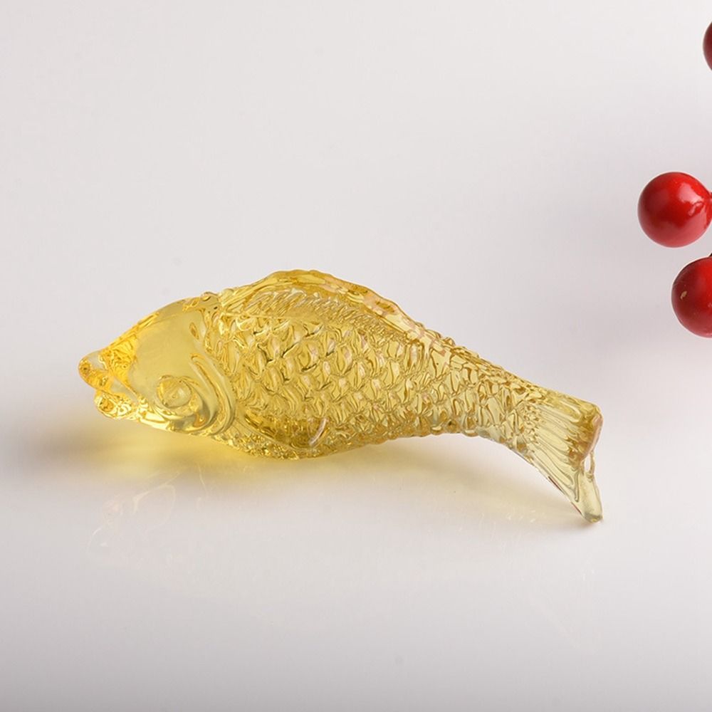 

Crystal Citrine Fish Miniatures Goldfish Crystal Goldfish Creative Home Decor жовтий