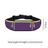 Running Belt Fanny Pack Exercise Waist Pouch with Headphone Hole Bag Waistband for