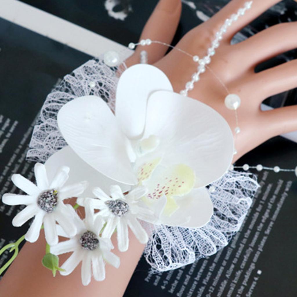 Schmetterling Orchidee Kranz Hochzeit Corsage Hochzeit Bouquet Kranz Blume Armband Armband Handgelenk Corsagen für Hochzeit