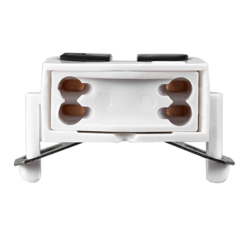 2-10Pcs G5-F288 T5 T8 Fluorescent Light Holder G5 G13 Base Non-Shunted Tombstone Lamp Socket AC 500V 2A for LED Fluorescent Tube