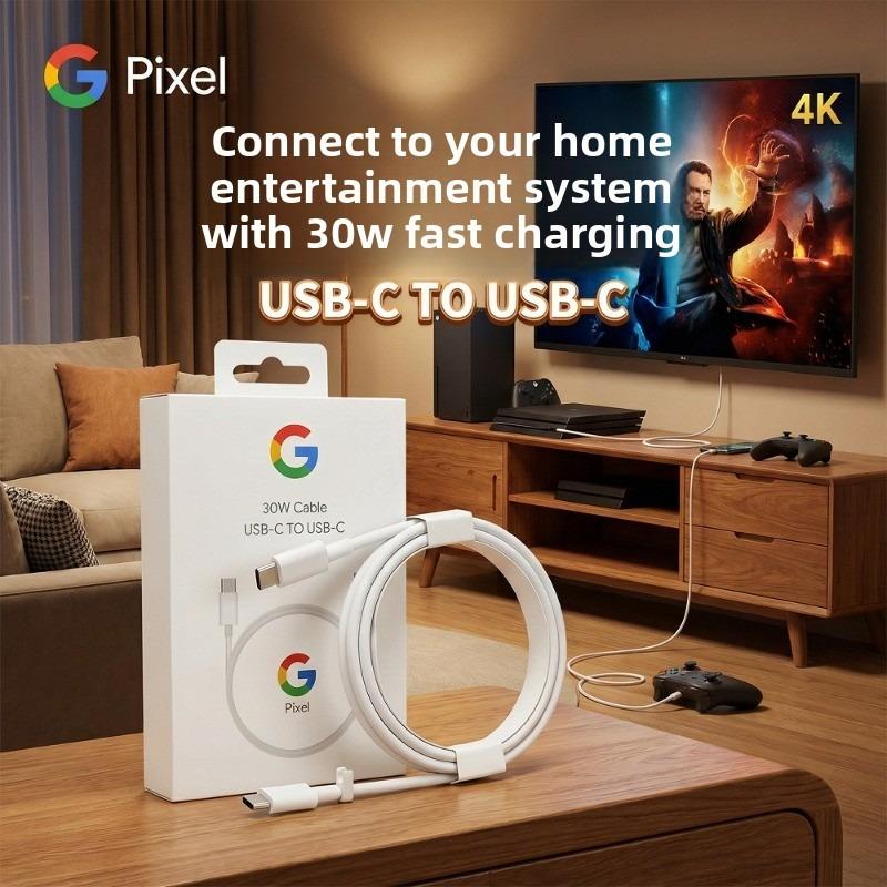 Google 30W USB-C to USB-C Fast Charging Cable for Pixel Devices