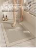 Washable Anti-Slip Bathroom Mat - Dirt-Resistant, Easy-Clean, Hollow Design Foot Pad