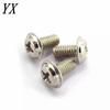 PWM Nickel-Plated Cross Pan Head Screw with Washer: M3/M4/M5 Threaded Computer Screw