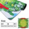 3mm Thick, Crease-Free, Fully Sewn Rubber Playmat for Two Players, Stadium Board TCG Playmat for Personalized Gaming Experience, Multiple Game Area De
