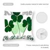 Irish Print Cushion Cover Anti-dustmite Pillowcase Invisible Zipper Silky Short Plush Sofa Cushion Cover