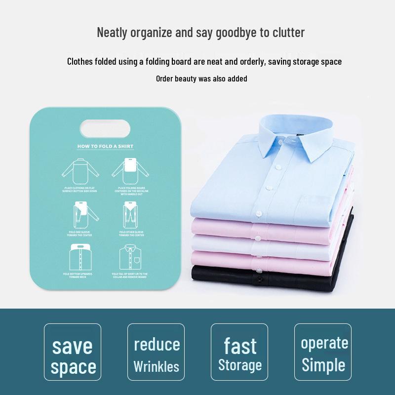 Effortless Clothes Folding Board - Shirt Folding & Storage Solution