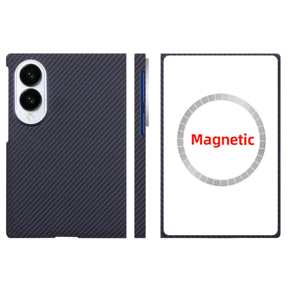 Per Samsung Galaxy Z Fold 8 Custodia in Fibra di Carbonio Aramidica Cover in Kevlar Ultra-Sottile Leggera Armatura Custodia Protettiva Resistente Robusta