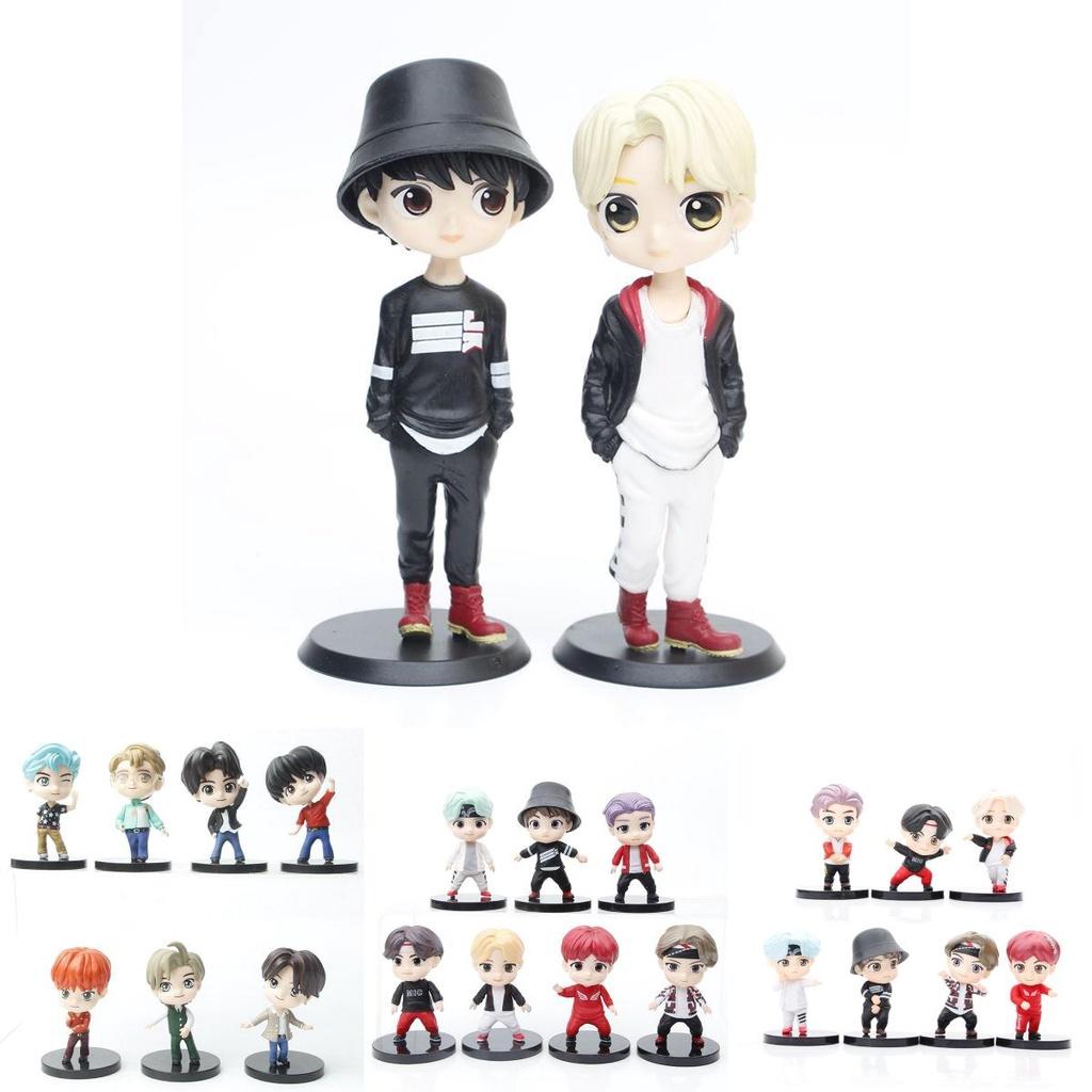 Bts Bt21 Tiny Tan Figuren Set 7 Stück Süße Und Farbenfrohe Charaktere Für Fan-Geschenk Und Dekoration