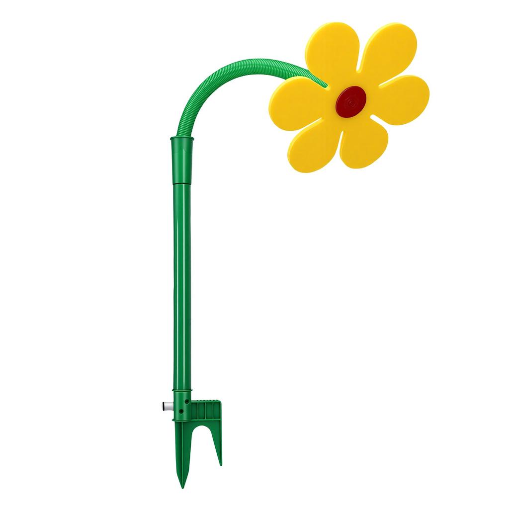 Daisy Sprinkler Crazy Dancing Flower Lawn Sprinkler for Garden Yard Watering Dogs Playing Yellow
