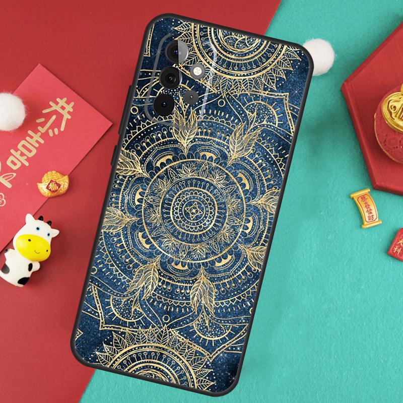 Indian Pattern Mandala Case For Samsung Galaxy A35 A55 A25 A15 A51 A71 A12 A32 A52 A13 A33 A53 A14 A34 A54 Cover