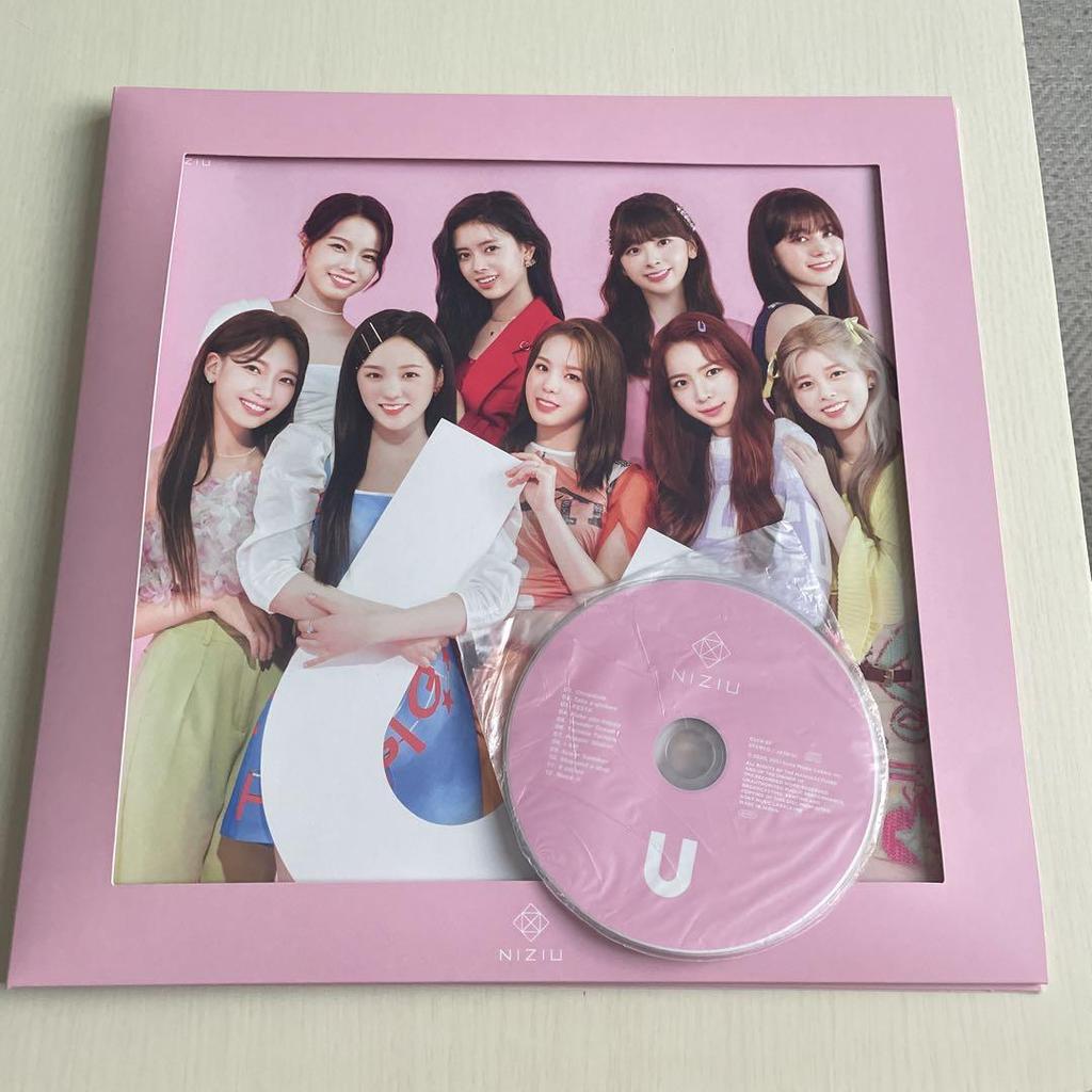 [USED] NiziU 1st Album "U" CD, 9-member Photo Book, Stickers Included