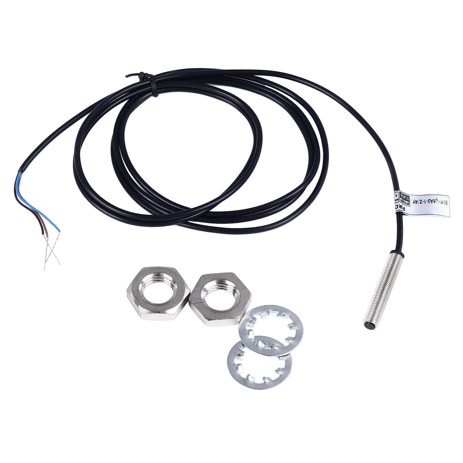 

M6 Микро бесконтактный выключатель PNP 3 провода Нормально замкнутый Индуктивный датчик приближения 1мм Расстояние обнаружения DC6‑36V