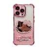Applicable To Apple 17promax Mobile Phone Case Iphone15 Cat Mirror Bracket Bracelet 16 Four Corners Anti-drop 14 Women