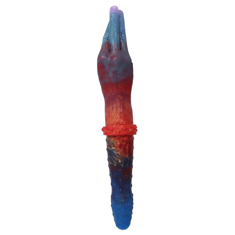 Prst dvojitý dildo anální kolík dildo fisting zařízení pro dospělé sexuální hračky realistický penis vibrační penis odsávání BDSM otrok